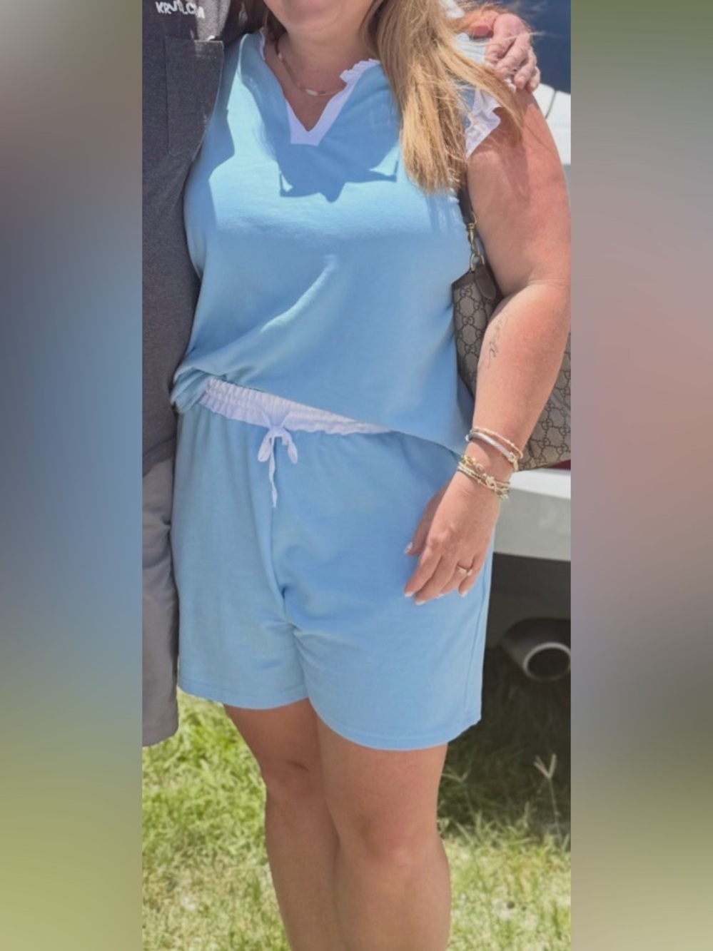 Merokeety Women’s Two Piece Summer Shorts Set